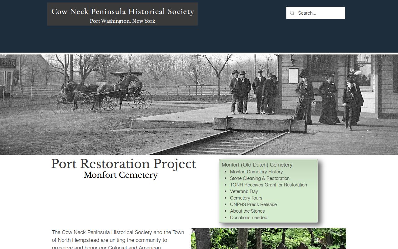 North Hempstead city directory family-history context at Monfort Cemetery