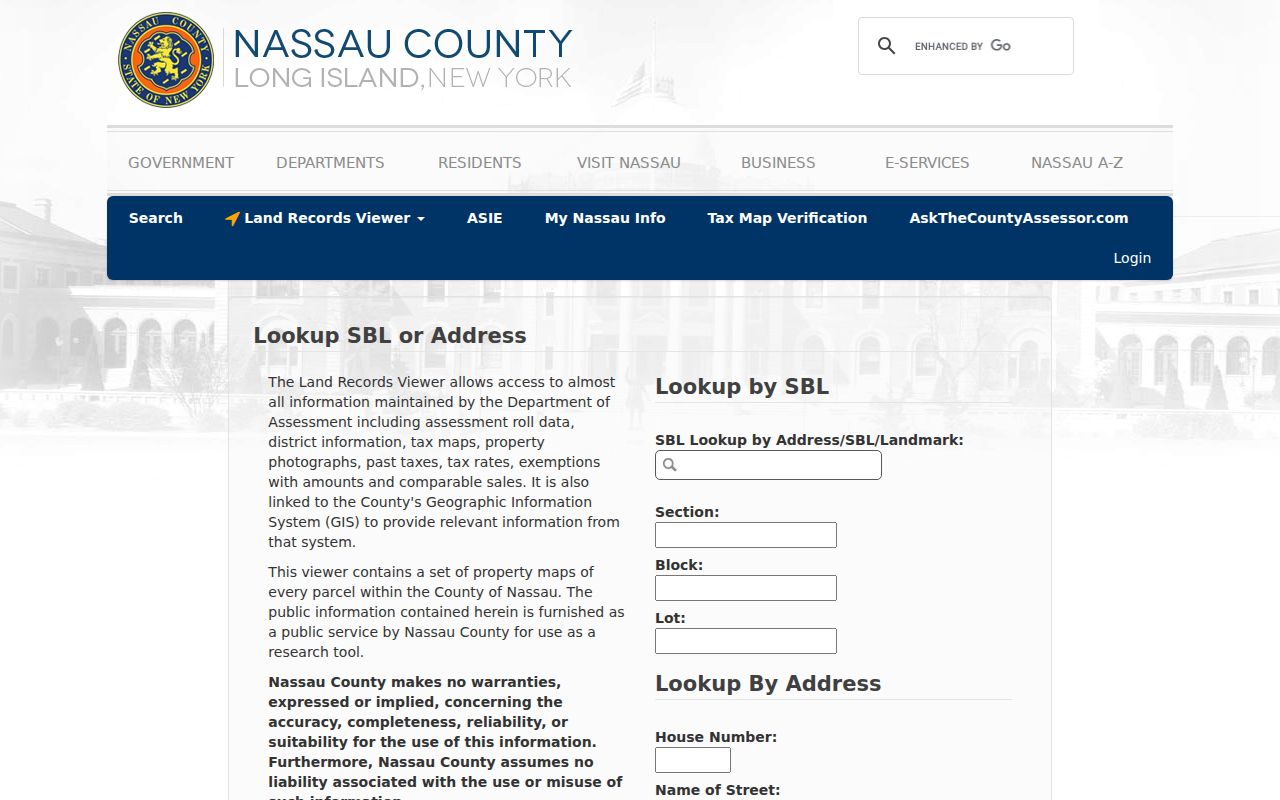 North Hempstead residents directory Nassau LRV address and SBL search