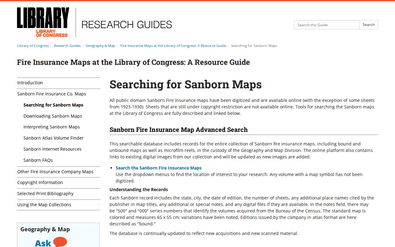 North Hempstead previous residents Sanborn fire insurance map research guide