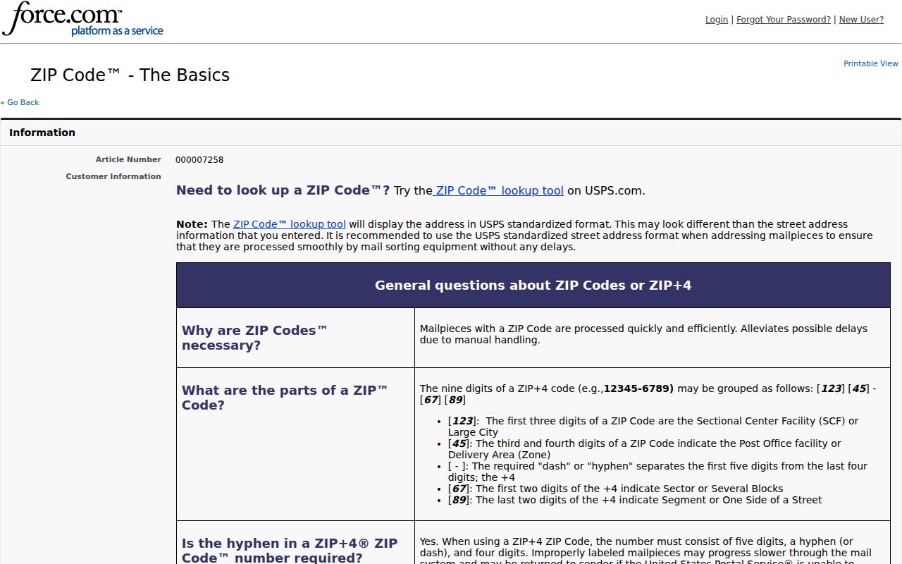 North Hempstead ZIP code directory USPS ZIP and ZIP plus four guidance